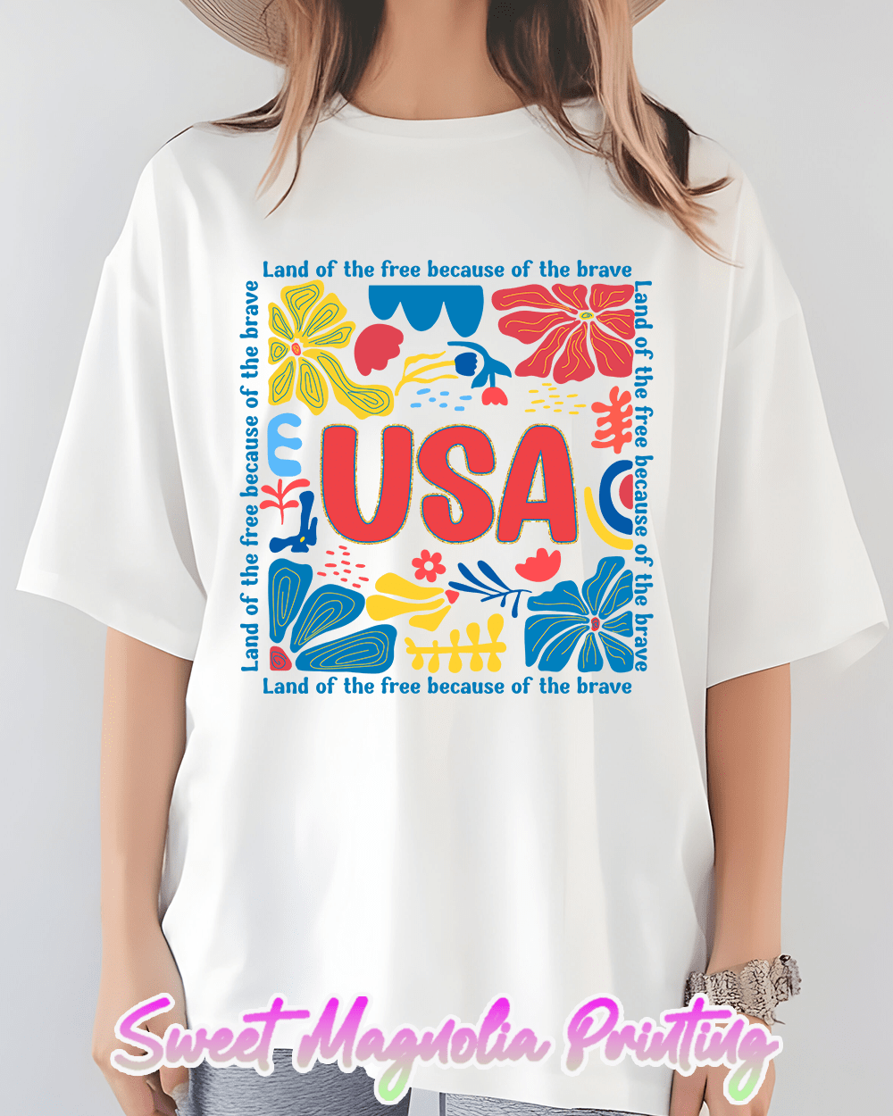 USA Land Of The Free Boho - Sweet Magnolia Printing