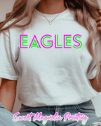 Eagles In Bright Neon - Sweet Magnolia Printing