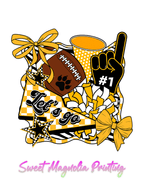 Lets Go Tigers Number One Fan (Gildan) - Sweet Magnolia Printing