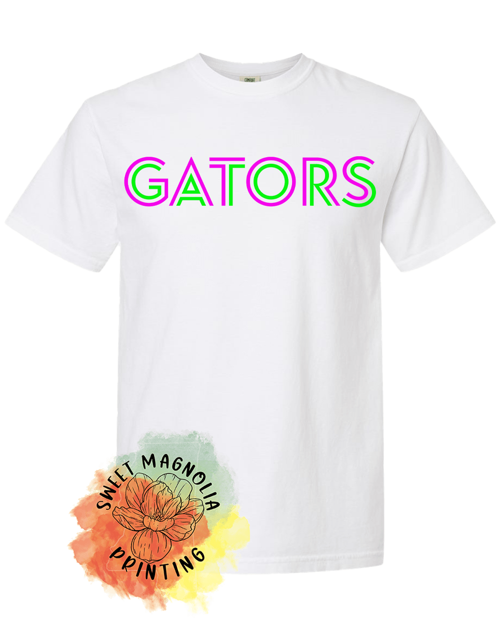 Gators In Bright Neon - Sweet Magnolia Printing