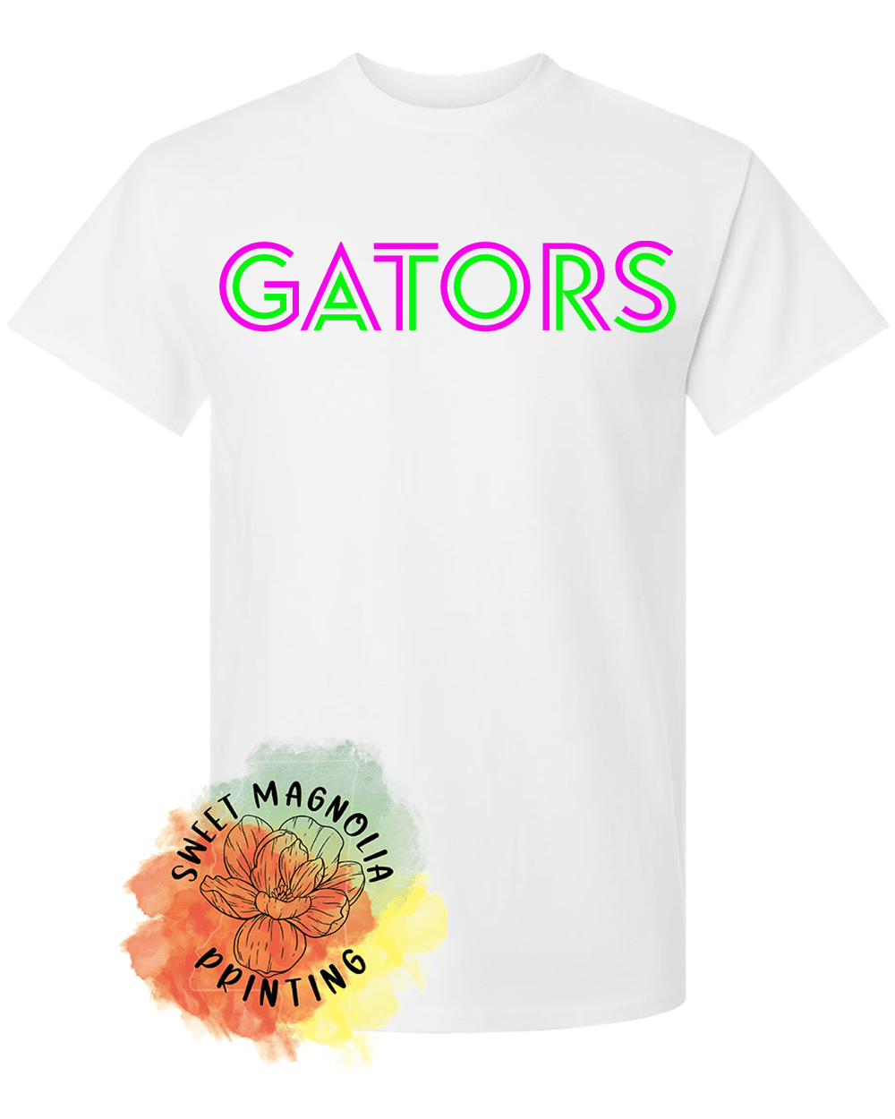 Gators In Bright Neon - Sweet Magnolia Printing