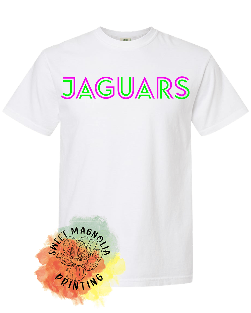 Jaguars In Bright Neon - Sweet Magnolia Printing