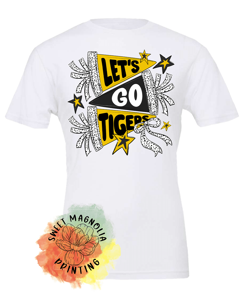 Lets Go Tigers Banners and Bows - Sweet Magnolia Printing