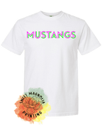 Mustangs In Bright Neon - Sweet Magnolia Printing