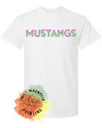 Mustangs In Bright Neon - Sweet Magnolia Printing