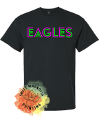 Eagles In Bright Neon - Sweet Magnolia Printing