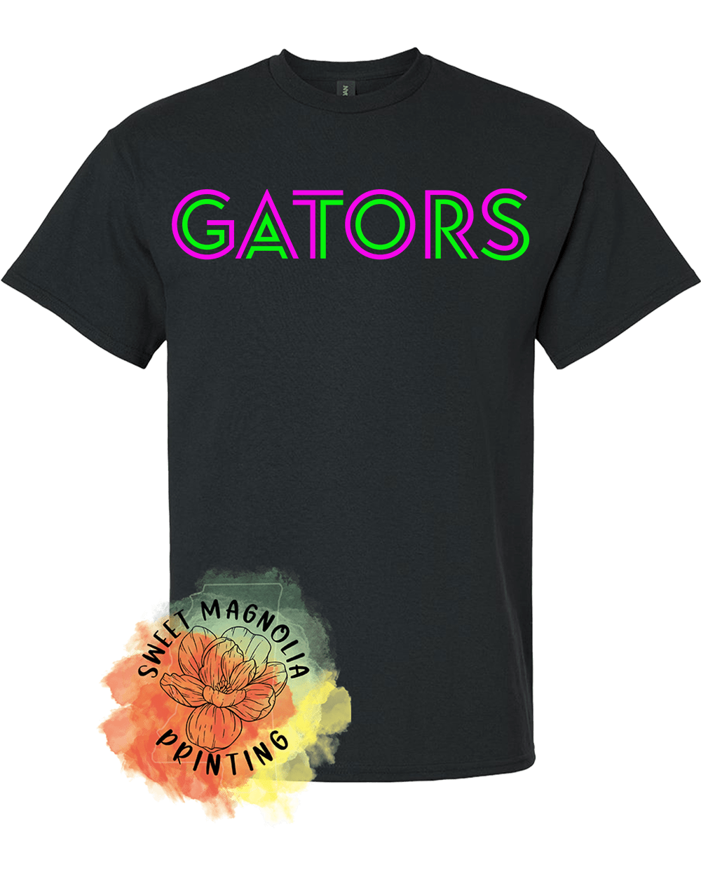 Gators In Bright Neon - Sweet Magnolia Printing