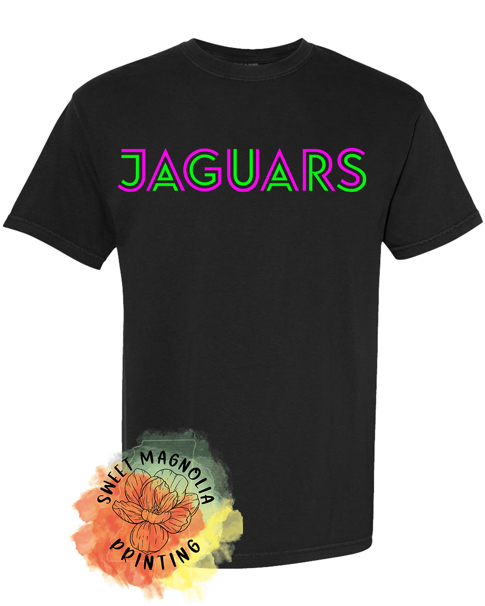 Jaguars In Bright Neon - Sweet Magnolia Printing