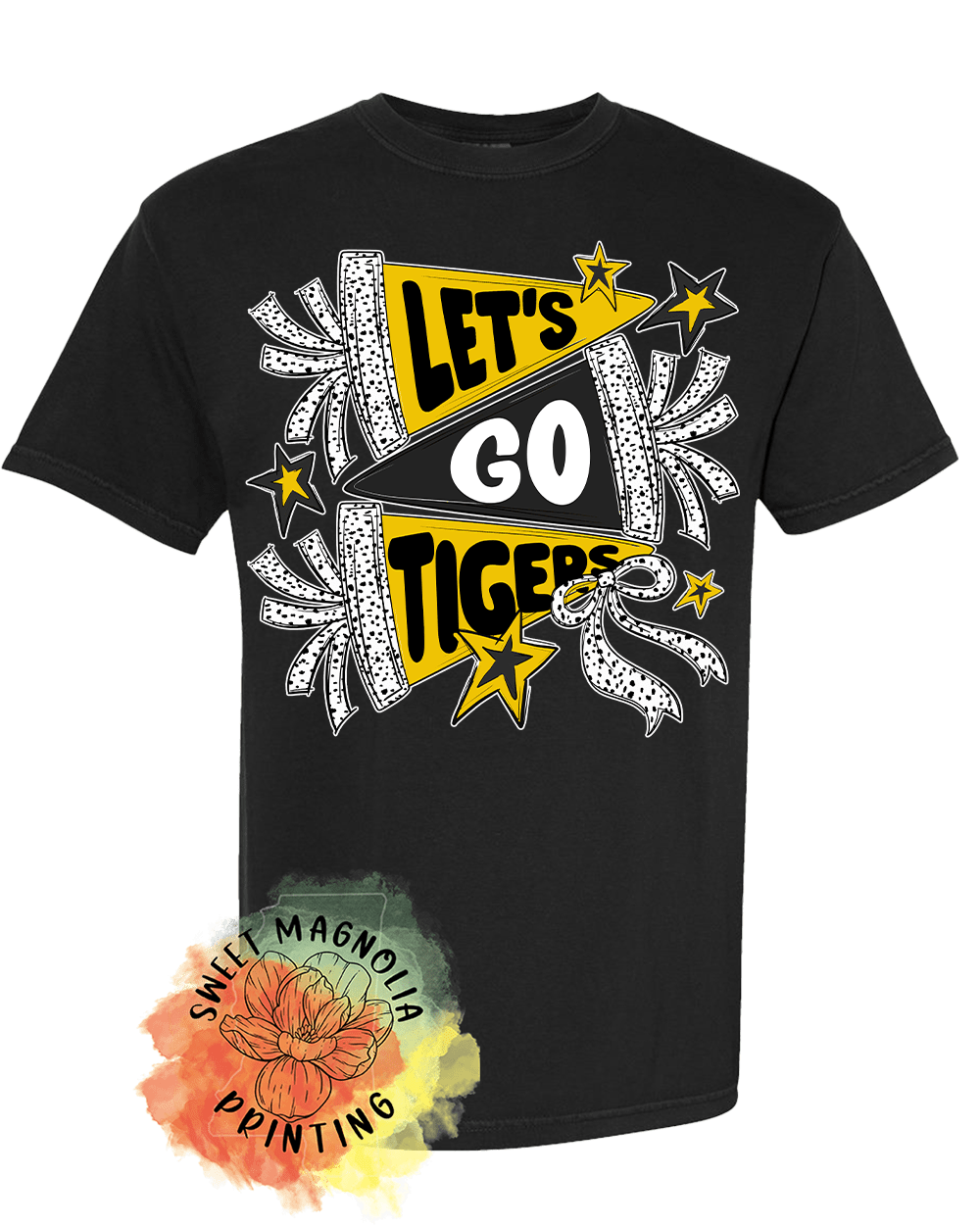Lets Go Tigers Banners and Bows - Sweet Magnolia Printing