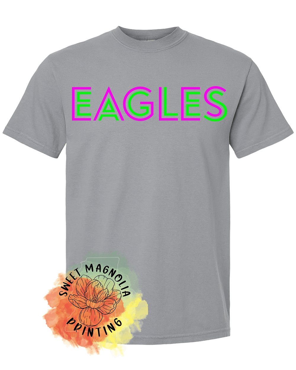 Eagles In Bright Neon - Sweet Magnolia Printing