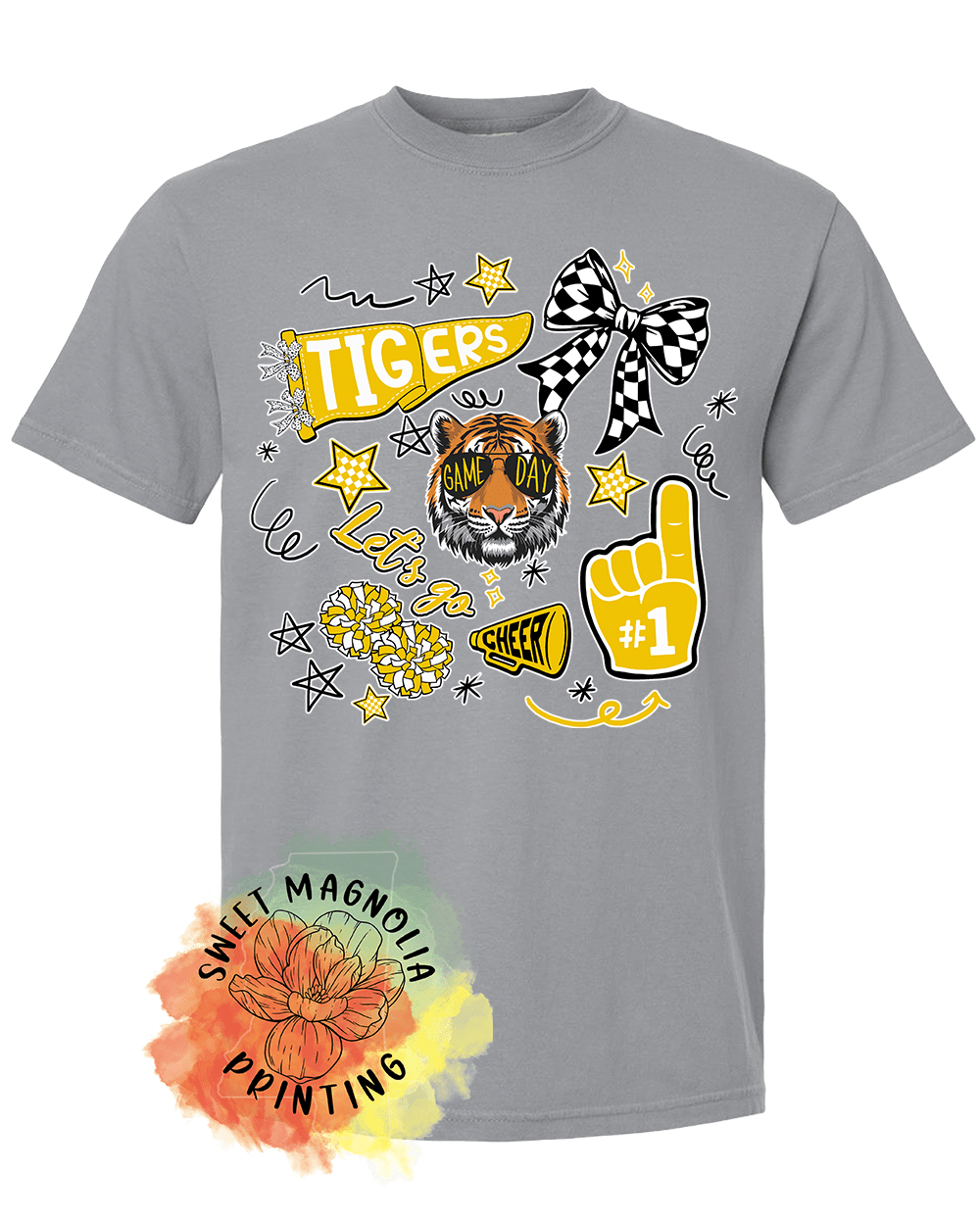 Game Day Tigers Montage - Sweet Magnolia Printing
