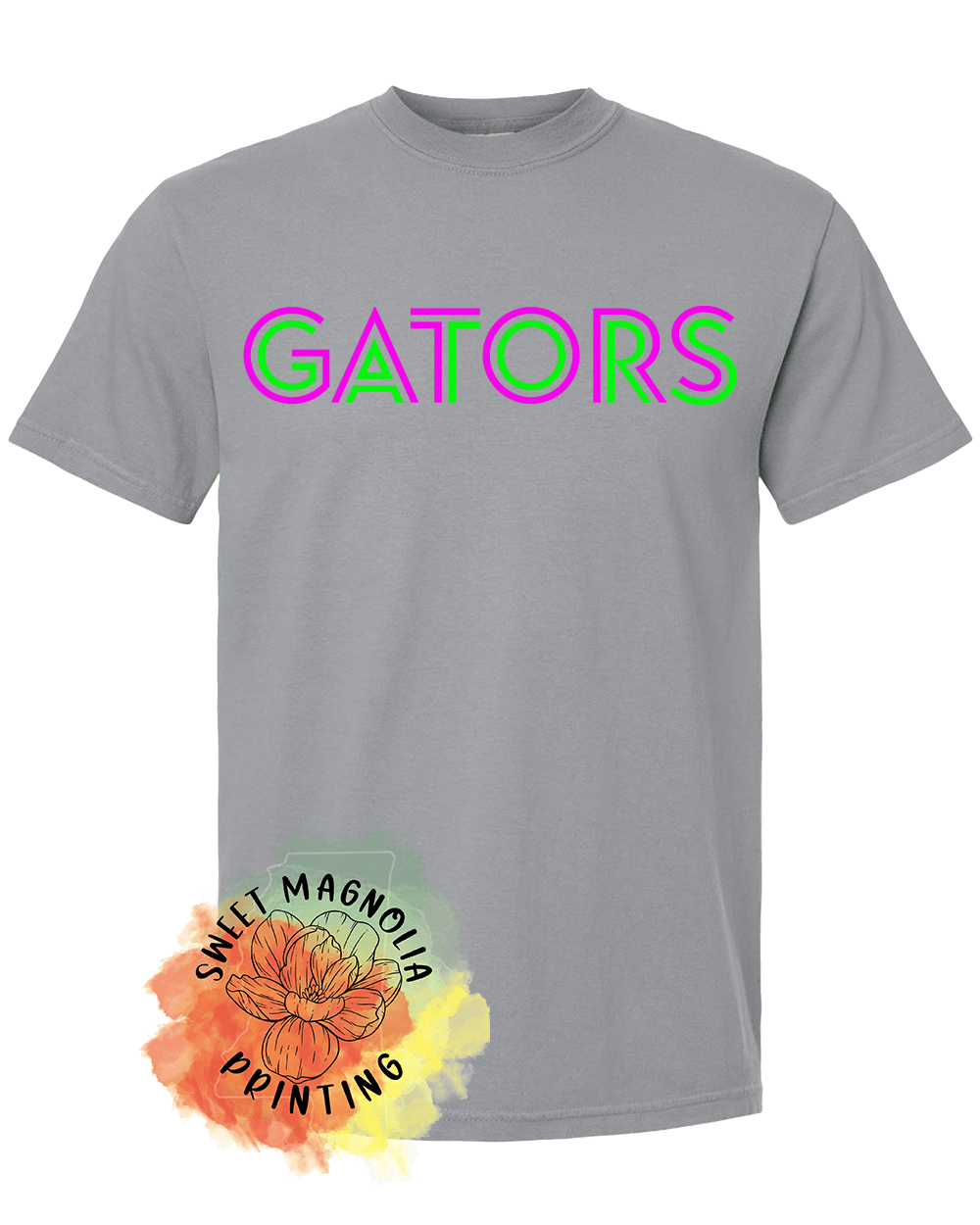 Gators In Bright Neon - Sweet Magnolia Printing
