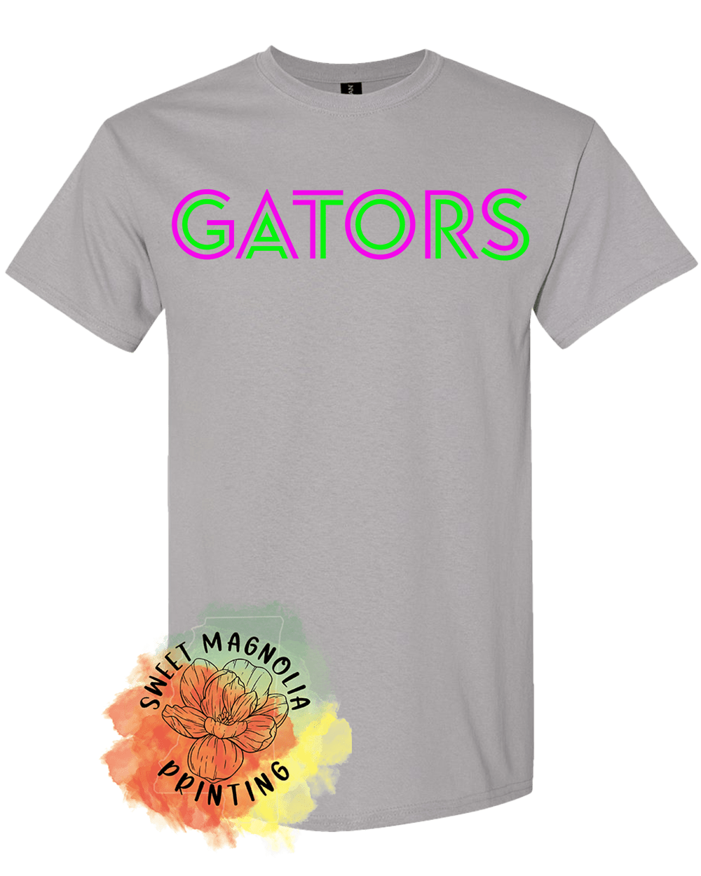 Gators In Bright Neon - Sweet Magnolia Printing