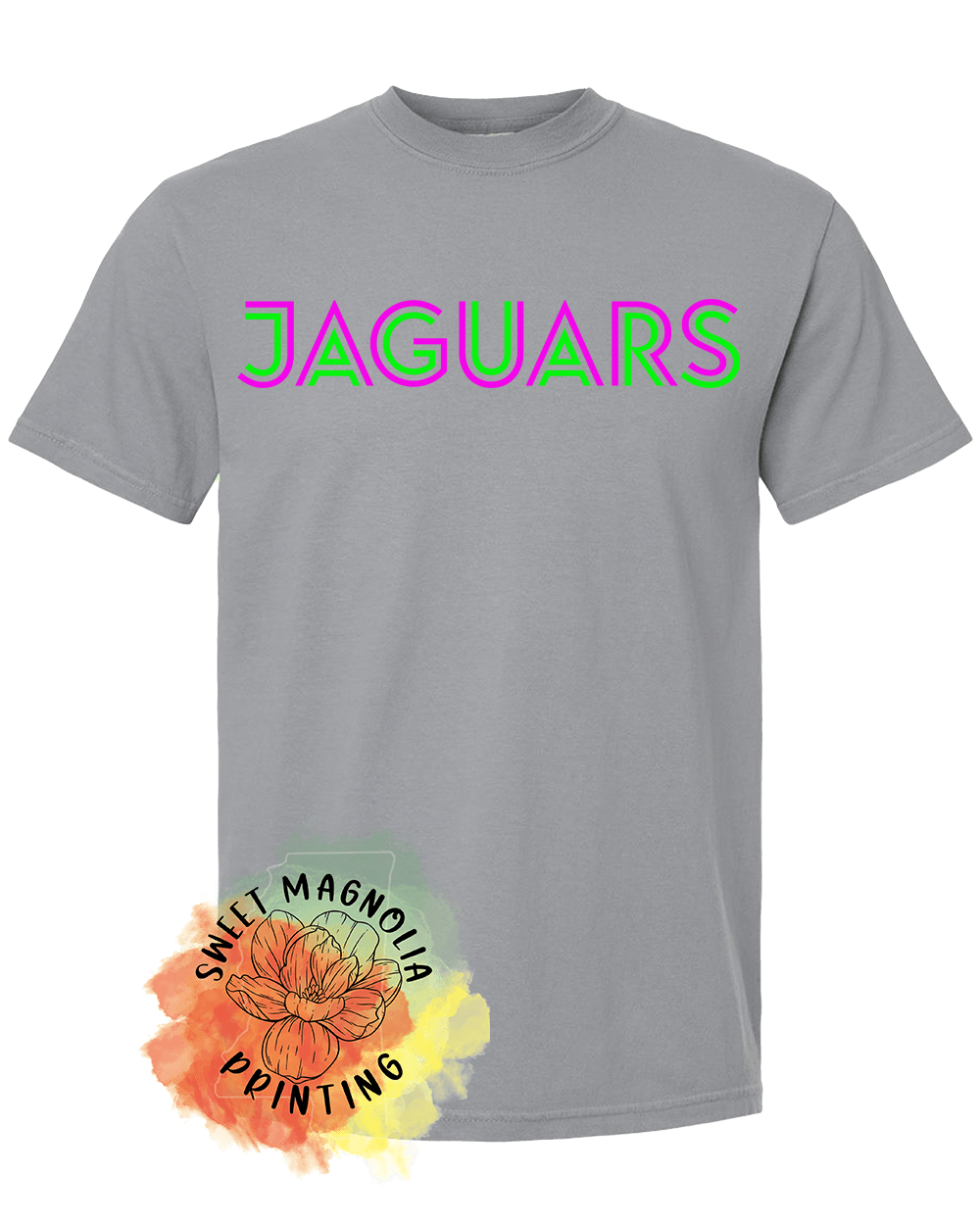Jaguars In Bright Neon - Sweet Magnolia Printing