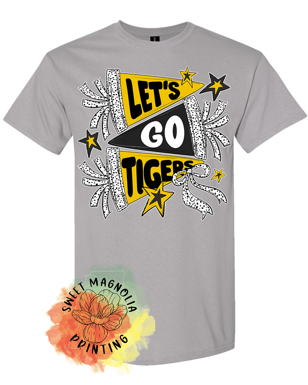 Lets Go Tigers Banners and Bows - Sweet Magnolia Printing