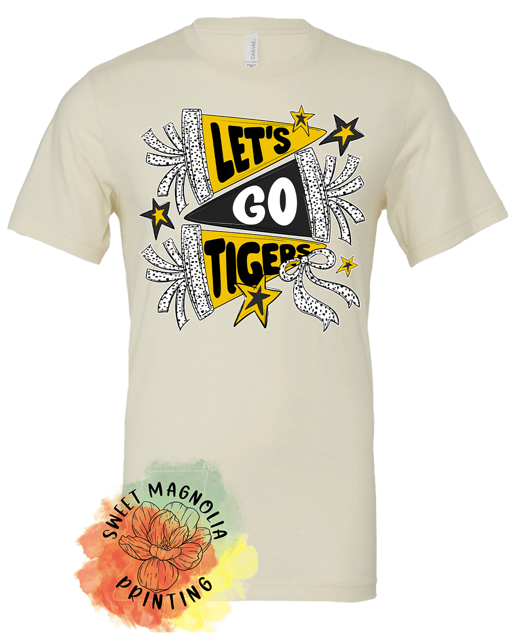 Lets Go Tigers Banners and Bows - Sweet Magnolia Printing