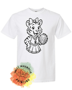 Tiger Cheer Lineart - Sweet Magnolia Printing