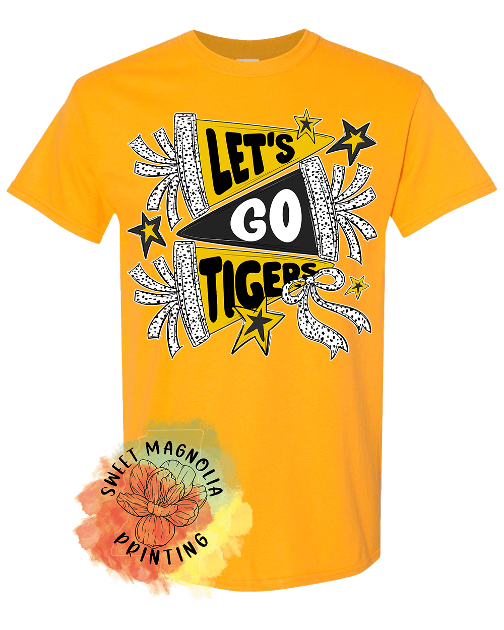 Lets Go Tigers Banners and Bows - Sweet Magnolia Printing