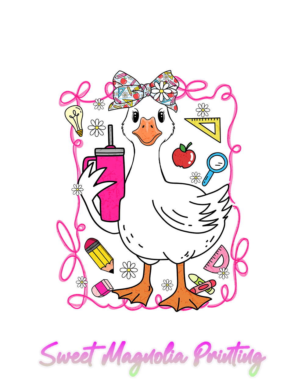 Teacher Goose - Sweet Magnolia Printing